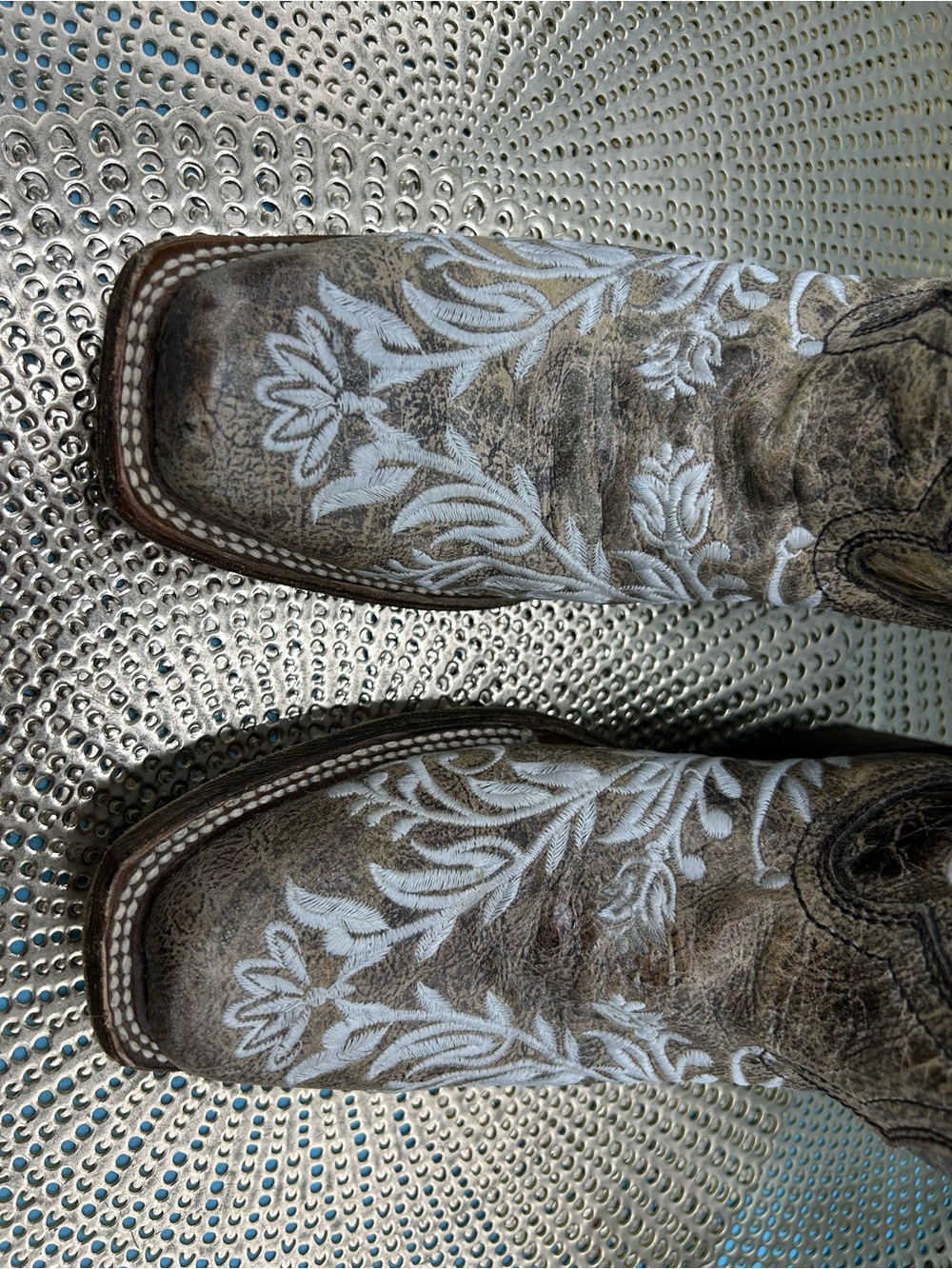 Corral women 9 glow in the dark embroidered cowgirl boots - Picture 5 of 11